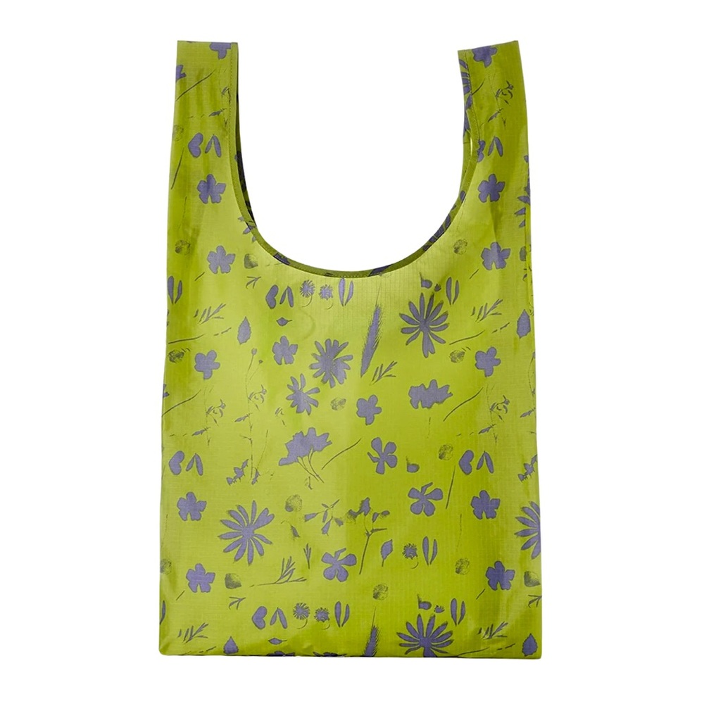 BAGGU Eco Tote Bag in Floral Lime Sun Print NWT *LIMITED EDITION/RARE*